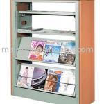 Steel magazine display shelf-QJD-3