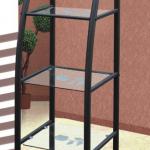 4 tier metal magazine rack