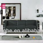 Good design black office sofa for PU / leather