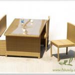rattan office sofa set