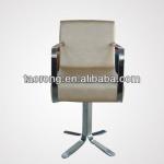SO-015.Fashinable rotating stainless geniune leather office chair