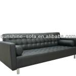 Office Style Leather Sofa With 2 Pillows-CS-339C