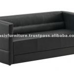 American Style Three Seater Flauveno Office Leather Sofa