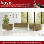 Modern Genuine Leather Waiting Office sectional Sofa 018