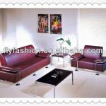 office furniture / used office geniue leather sofa / leather reception sofa-OF-17