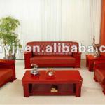 Top quality!Wooden armrest office comfortable office sofa set