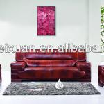 Luxurious leather sofa Classic wooden sofa HF-8026
