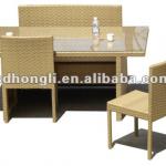 Rattan office furniture set HLWDS030