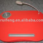 Portable laptop tray/lap tray with led light,Red-HN-LD931