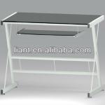 2013 elegant glass desktop computer desk