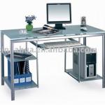 Glass Metal Computer Desk