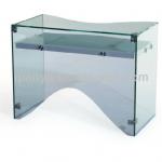 modern full glass computer desk/table CY-D2002