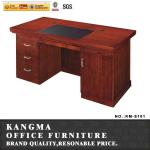 wooden office computer table with three drawers S101