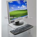 fashionable clear acrylic computer desk for table top-TCH-ACD008