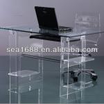 Acrylic computer desk clear,furniture computer desk,modern computer table