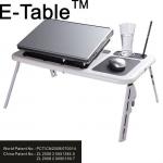 world patent stable folding laptop desk with two lower noise fans