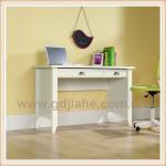 2014 white MDF computer desks with drawer,MDF study table and chair set,white partner desk