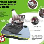 portable laptop cushion with 8 led lights