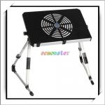 SPEC Black Portable and Foldable Laptop Table with USB Fans -83003815-83003815