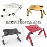 Foldable aluminum alloy notebook computer desk