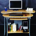 Folding swivel computer table