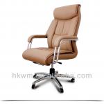 Luxury yellow true leather executive office chair