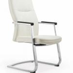 2013 hot Modern white leather office metal student chair