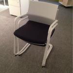 stacking meeting chair/with wheel chair/Fabric cushion chair-GS1761