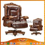 Top quality!Leather Office Chair Executive Chair With Wooden Arms