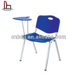 2014China wholesale modern plastic church office furniture conference cheap student chair with writing pad
