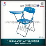 office training chair with station in blue color
