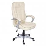 Office chair in PU with popypropylene base and armrests CARMEN 6013 in 12 color options