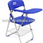modern design office furniture plastic folding chair with tablet-HRS-40