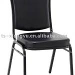 Hot sell black vinyl high quality metal frame stack chair for sale-DG-628B