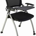 folding mesh meeting conference chair conference writing tablet chair