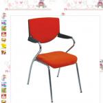 functional plastic commercial conference chair with steel frame ,cushion and armrest