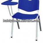 popular plastic conference /student chair with writing pad/tablet arm