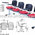 Soft conference chair with writing tablet