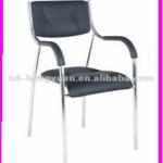 black PU leather chair