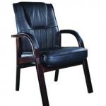 Black antique wood chair in Foshan Shunde,leather chair headrest cover