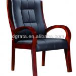 2013 wooden reception chairs is made by solid wood and genuine leather-2013 QW3253