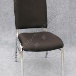 Hot sale chrome tube electroplating chair, black conference chair YC-ZL20-1