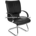 leather office guest chair leather black RF-V027