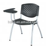 plastic stacking chairs with wrighting pad/ university plastic chairs 1008D