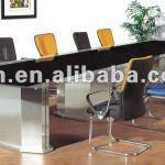 glass conference meeting table, office furniture glass conference table, care center meeting table (FOHJ-8085)-FOHJ-8085