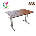 New design melamine table top, stainless steel frame, foldable conference table YC-T14