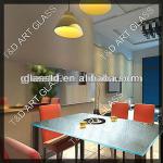 Eco-friendly custom kiln formed conference glass table top