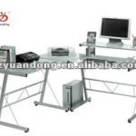 Long Corner Office Glass Design Computer Table YD-1092-YD-1092