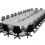 Veneer big large conference table, meeting table desk, american cherry, maple, etc.-youqimupi