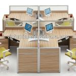 office table fabric partition office furniture for 4 people